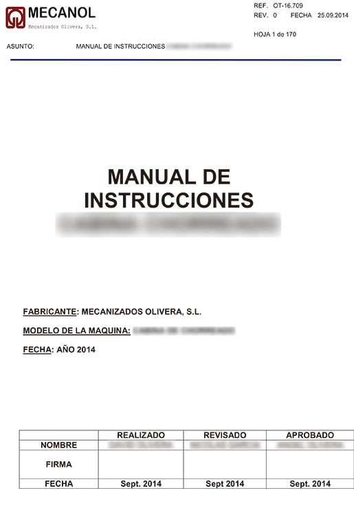 Manual de Instrucciones Máquina